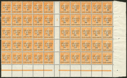 No 2, Panneau De 50 Ex Type II, Mill. 3, Avec "G" Maigre Cases 7, 14, 19, 25, 34 Et 47. - TB (cote Maury) - Altri & Non Classificati