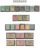 DEDEAGH. Collection. 1893-1911 (Poste), Complète Dont Doubles Obl. - TB Ou B - Andere & Zonder Classificatie