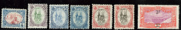 Variétés. Nos 39b, 43a, 44a (2 Nuances), 46a (2), 119a Sans "." Après "F". - TB - Andere & Zonder Classificatie