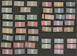 Collection. Millésimes. 1902-1928, Poste Entre Les N°19 Et 84, Taxe Entre Les N°2 Et 13, Tous En Paire Mi - Andere & Zonder Classificatie