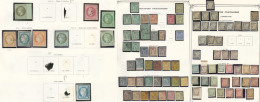 Collection. 1871-1943 (Poste, Taxe), Valeurs Moyennes Et Séries Complètes, Qqs Doubles Et Obl. - TB Ou B - Altri & Non Classificati