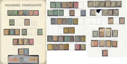 Collection. 1859-1908 (Poste, Taxe), Valeurs Moyennes Et Séries Complètes, Nuances Et Obl Diverses, Des Ex - Other & Unclassified