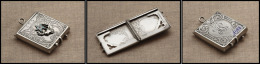 Etui En Argent, Emblème "N°535 Etoile Et Elan", Marquée "BPOEKS", Signée Et Poinçons, 2 - Contenitore Per Francobolli