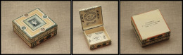 Rare Boîte Anglaise En Carton "Catriona Stewart", Décor Reine Victoria Et Marquée "Stamps", 1 Comp., - Postzegeldozen