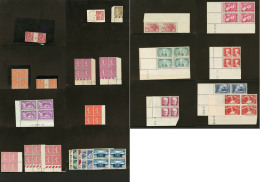 1900-1949 (Poste), Bel Ensemble De Bonnes Et Moyennes Valeurs, Majorité En Bloc De Quatre, Nombreux Cd Et Qqs Mul - Verzamelingen