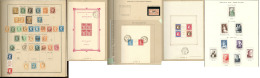 1849-1960 (Poste, PA, BF, Etc.), Des Valeurs Moyennes Et Séries Complètes Dont BF1 Et 3, En Un Album Thiau - Verzamelingen