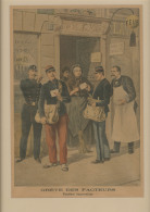 Supplément Du Petit Journal De 1899 "Grève Des Facteurs Parisiens", Illustration En Couleur, Encadr&eacute - Non Classificati