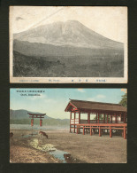 Cartes Postales. 2 CP Japonaise, Mt Iwate (voyagé) Pliée, Et Otorii, Itsukushima Neuve. - TB - Zonder Classificatie