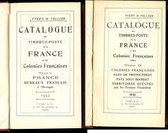 Catalogues Yvert. France Et Colonies 1932, En 2 Volumes Reliés, état Neuf - Zonder Classificatie