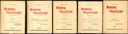 Mémorial Philatélique. Par G. Bertrand, Tomes I à V, Brochés. - TB - Zonder Classificatie