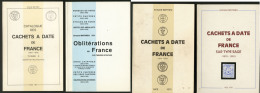 Catalogues Des Cad De France Et Oblitérations, Par A. Mathieu, éd. 1975-1993, 4 Volumes Brochés. - - Zonder Classificatie