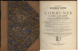 Atlas National Des Communes Et Géographiques De France Et Ses Colonies, Par De La Brugère F, éd. Fa - Zonder Classificatie