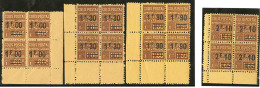 Nos 47, 49, 52, 53, Tous En Bloc De Quatre Cdf, Très Frais. - TB - Andere & Zonder Classificatie