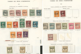 Collection. 1911-1925, Valeurs Moyennes Et Séries Complètes, Nombreux Ex Obl. - TB - Cursussen