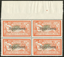 SPECIMEN. Merson. No 66, Bloc De Quatre Bdf, Très Frais Et Centré. - TB - Cursussen