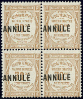 ANNULE. No 25, Bloc De Quatre. - TB - Cursussen