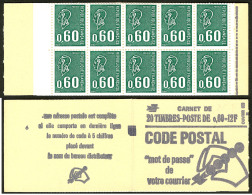 Sans Phosphore. No 1815C2, Carnet De 20t, Confection 6. - TB - Altri & Non Classificati