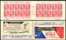 No 813 C1, Carnet De 20t, S.1, N°et Date En Bas. - TB - Altri & Non Classificati