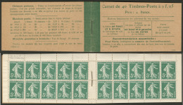 No 137 C7, Carnet De 40t, "Taxes Révisées 12 Août 1919". - TB - Andere & Zonder Classificatie