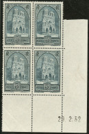 Cathédrale De Reims. No 259IV, Bloc De Quatre Cd 29.2.32, Un Des Bdf Découpé Mais TB - Andere & Zonder Classificatie