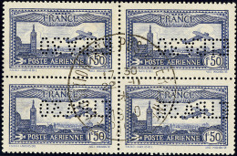 EIPA 30. No 6c (Maury 6a), Bloc De Quatre Obl Centrale. - TB - 1927-1959 Postfris