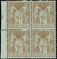 No 105, Bloc De Quatre Petit Bdf, Très Frais. - TB - 1876-1878 Sage (Type I)