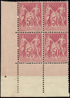 No 104, Bloc De Quatre Cdf, Très Frais Et Centré. - TB - 1876-1878 Sage (Type I)