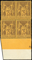 No 99, Bloc De Quatre Bdf, Très Frais. - TB - 1876-1878 Sage (Type I)