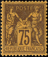 No 99, Violet Sur Orange, Très Frais Et Bien Centré. - TB - 1876-1878 Sage (Type I)