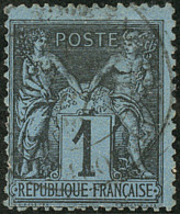 Bleu De Prusse. No 84, Légers Défauts Mais TB D'aspect. - R - 1876-1878 Sage (Type I)
