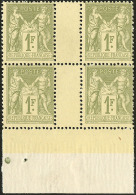 No 82, Bloc De Quatre Interpanneaux Bdf, Très Frais. - TB - 1876-1878 Sage (Type I)