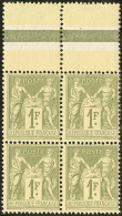 No 82, Bloc De Quatre Bdf, Très Frais. - TB - 1876-1878 Sage (Tipo I)