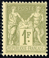 No 82, Vert Olive, Très Frais. - TB - 1876-1878 Sage (Tipo I)