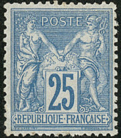 No 79, Bleu, Gomme Altérée Et Pli, TB D'aspect - 1876-1878 Sage (Tipo I)