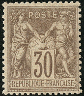 No 69, Brun, Nuance Foncée, Très Frais. - TB - 1876-1878 Sage (Tipo I)