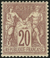 No 67, Brun Lilas, Très Frais. - TB - 1876-1878 Sage (Type I)