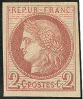 Non Dentelé. No 51, Fortes Charnières Mais TB - 1871-1875 Cérès