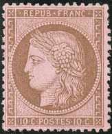 No 58, Gomme Altérée Sinon TB - 1871-1875 Ceres
