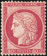 No 57, Rose, Pli De Gomme Mais Très Frais Et TB - 1871-1875 Ceres