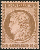 No 54, Brun Sur Rose. - TB - 1871-1875 Cérès