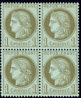 No 50, Bloc De Quatre (un Ex *). - TB - 1871-1875 Ceres