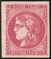 No 49d, Rose Carminé Foncé. - TB - 1870 Uitgave Van Bordeaux