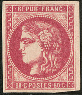 No 49b, Rose Foncé, Pelurage Au Verso Mais TB D'aspect - 1870 Uitgave Van Bordeaux