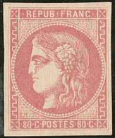 No 49a, Rose Clair, Fortes Charnières Mais TB - 1870 Uitgave Van Bordeaux