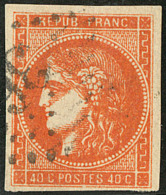 No 48e, Orange Foncé. - TB - 1870 Uitgave Van Bordeaux