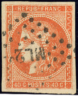 No 48, Pos. 8, Obl. Ambulant "ML2°". - TB - 1870 Uitgave Van Bordeaux