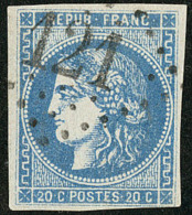 No 46Id, Pos. 9, Obl Gc 121, Point Clair Au Verso Mais Belle Nuance Et TB D'aspect - 1870 Emissione Di Bordeaux