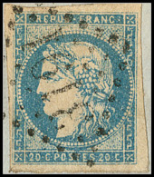 No 44I, Pos. 4, Obl Gc 3191 Sur Fragment De Lettre Avec Cad Romans 25 Nov 70. - TB - 1870 Emissione Di Bordeaux