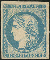 No 44I, Bleu, Gomme Jaunie à L'emplacement De La Charnière Sinon Superbe. - R - 1870 Uitgave Van Bordeaux