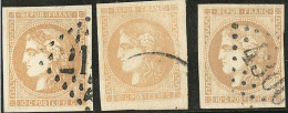 No 43I, Pos. 10, 12 Et 14, Nuances. - TB - 1870 Uitgave Van Bordeaux